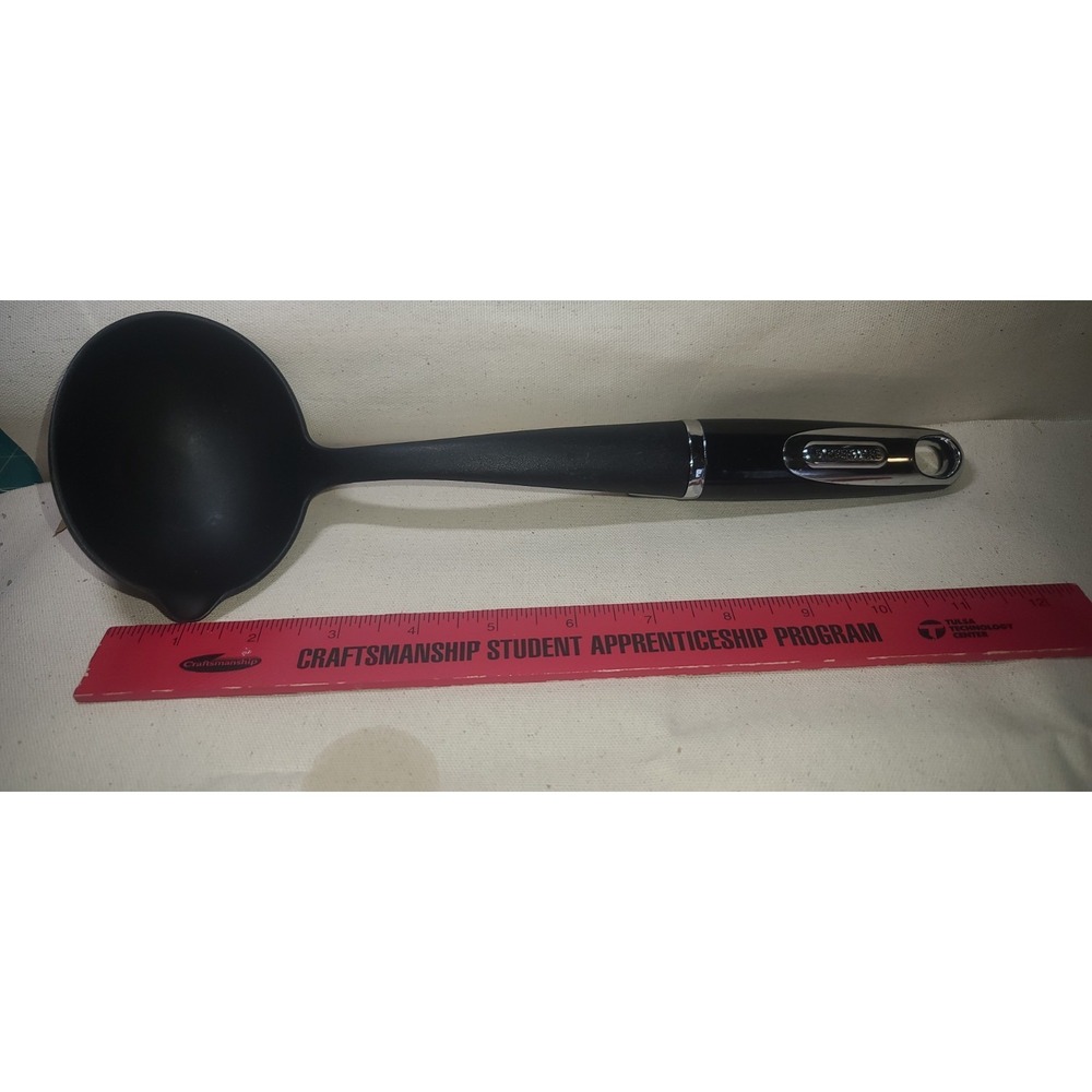 Farberware Black Nylon Serving Ladle With Stand